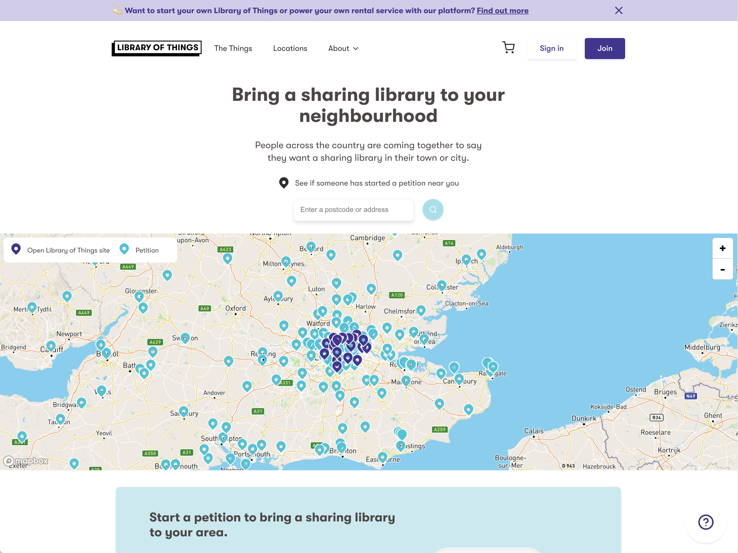 image of Library of Things page